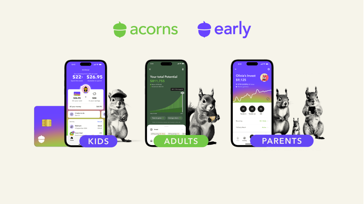 Acorns купує платформу для сімейного багатства та цифрових спогадів EarlyBird