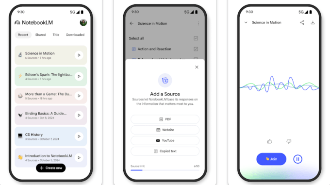 Google випустила окремі додатки NotebookLM для Android та iOS