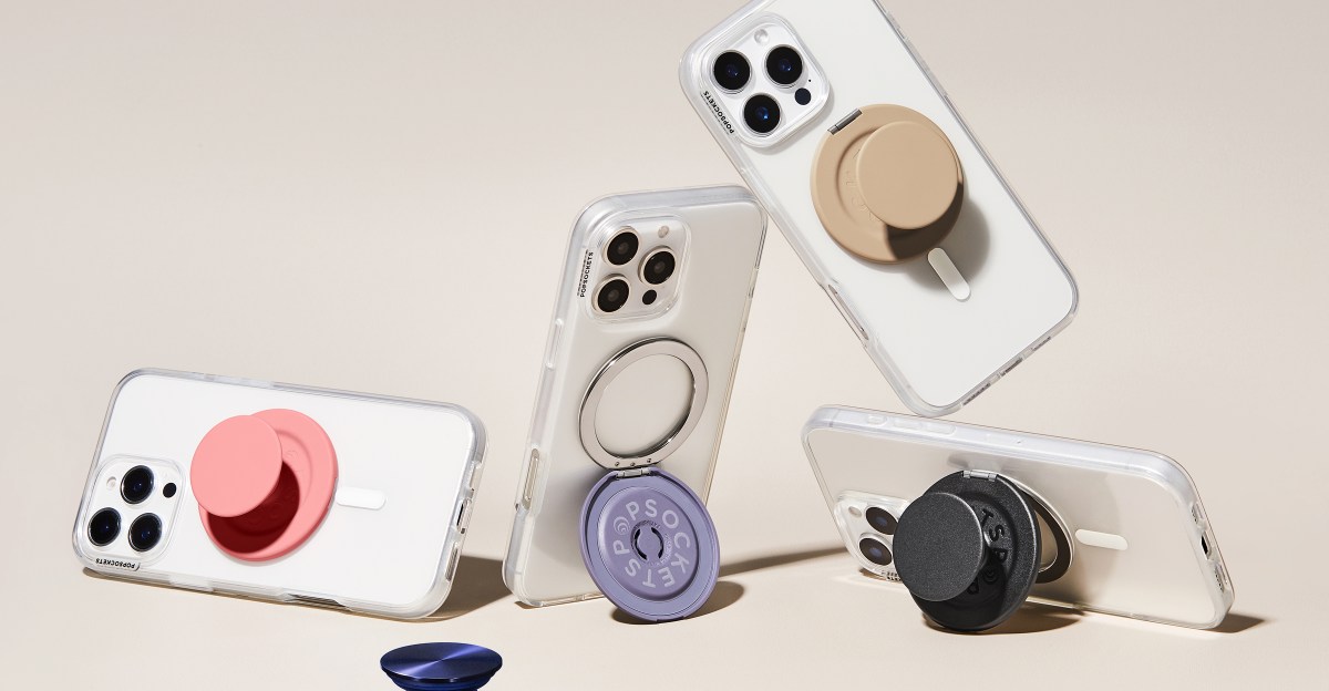 Новий Grip та Підставка Kick-Out від PopSockets дозволяє тримати телефон у вертикальному положенні