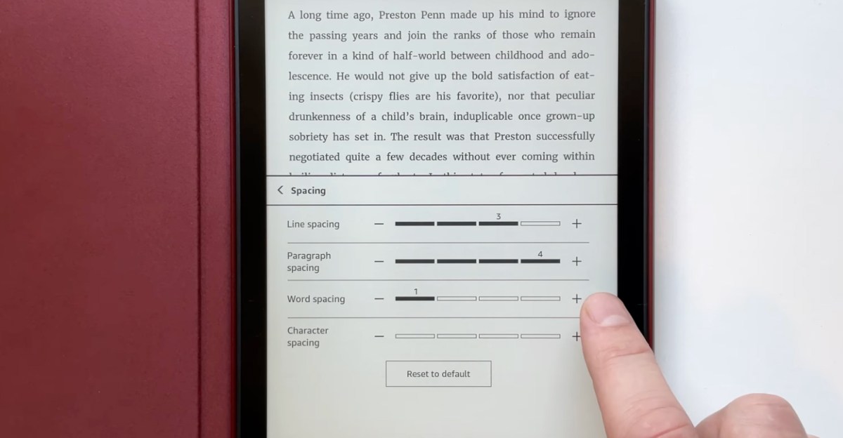 Amazon вдосконалює доступність Kindle завдяки новим налаштуванням відстані між рядками