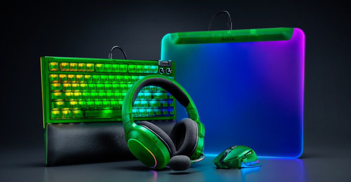 Нова напівпрозора колекція Phantom від Razer демонструє світлодіоди вашої ігрової техніки