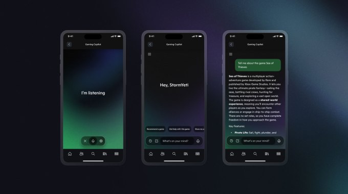 Microsoft розпочинає тестування Copilot для ігор в додатку Xbox на iOS та Android