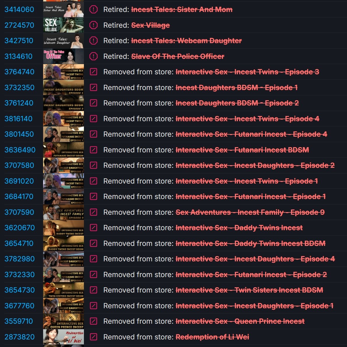 Steam розпочав вилучення певних категорій дорослих ігор для відповідності вимогам платіжних систем