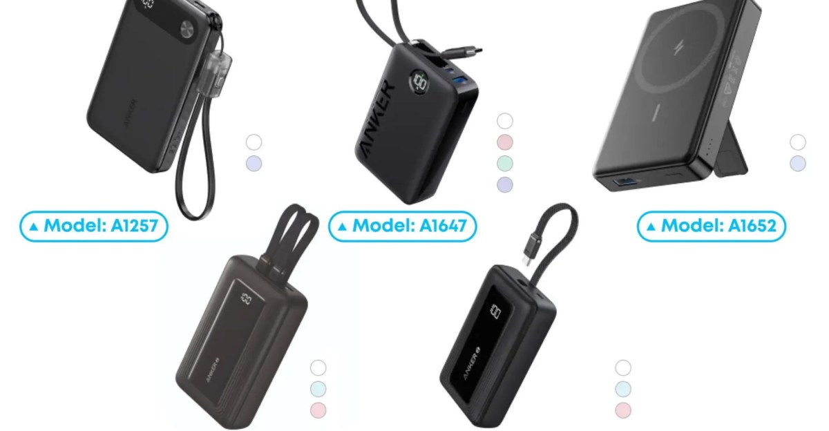 Anker відкликає ще п’ять акумуляторних батарей через ризик загоряння