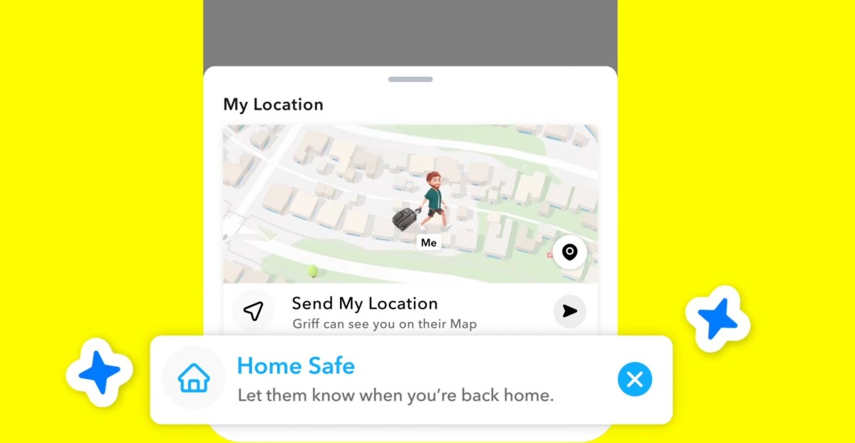 Snapchat повідомить друзів, коли ти безпечно дістанешся додому