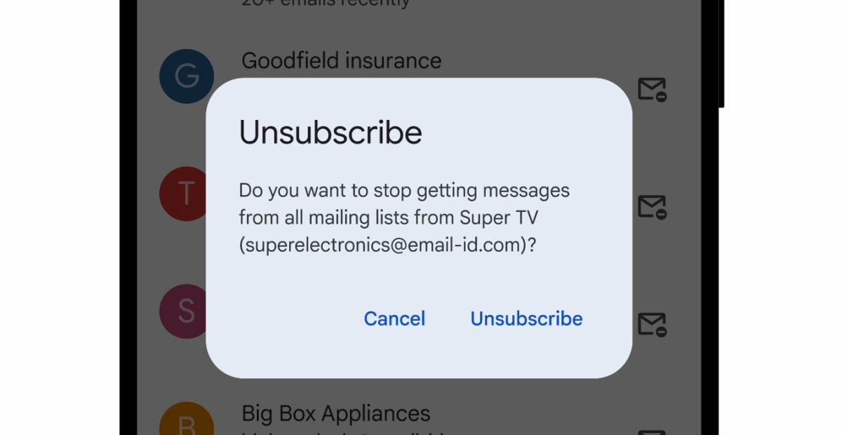 Новий розділ у Gmail призначений для скасування підписок на електронні листи