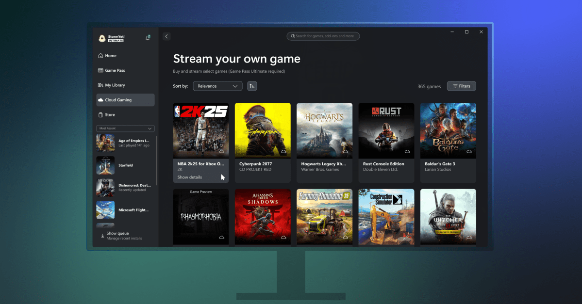Xbox випробовує можливість потокового стрімінгу власних ігор на ПК