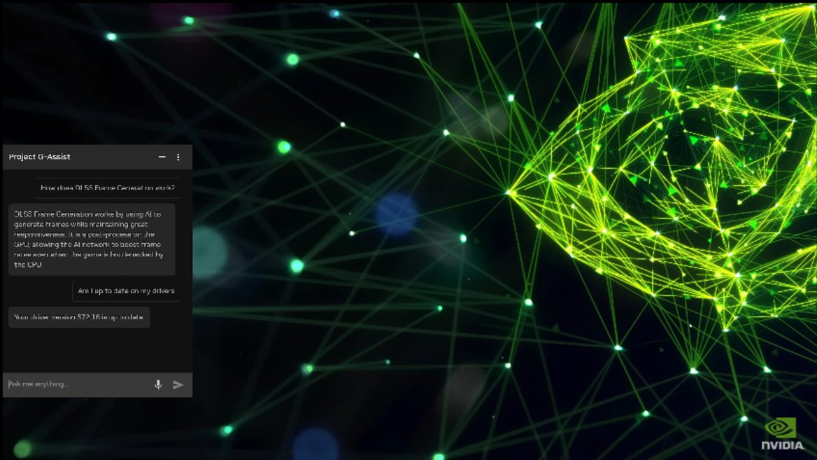 Nvidia спростила доступ до свого ігрового ШІ-помічника та оновила технологію DLSS