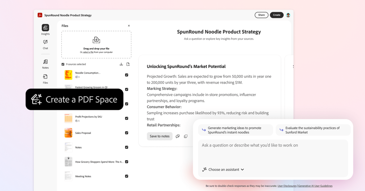 AI-центр файлів Adobe Acrobat призначений не лише для PDF-документів
