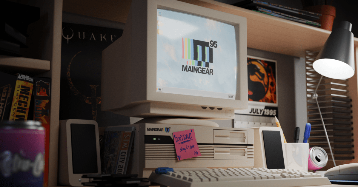 Retro95 від Maingear поєднує дизайн ПК 90-х з сучасними характеристиками