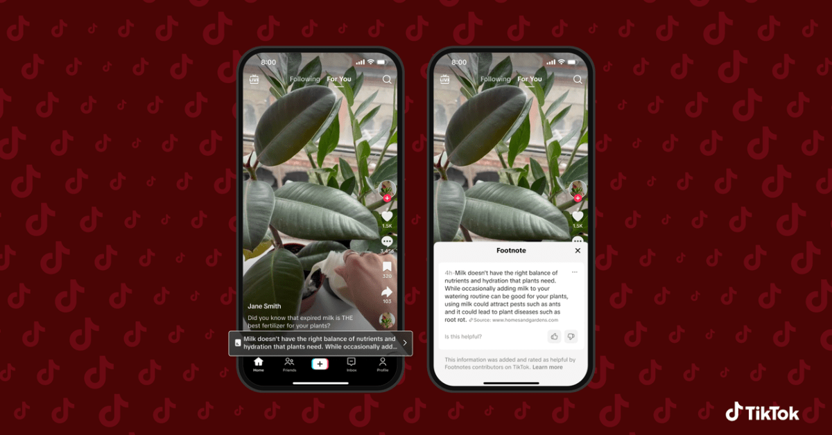 Відео TikTok отримають перевірку фактів від користувачів