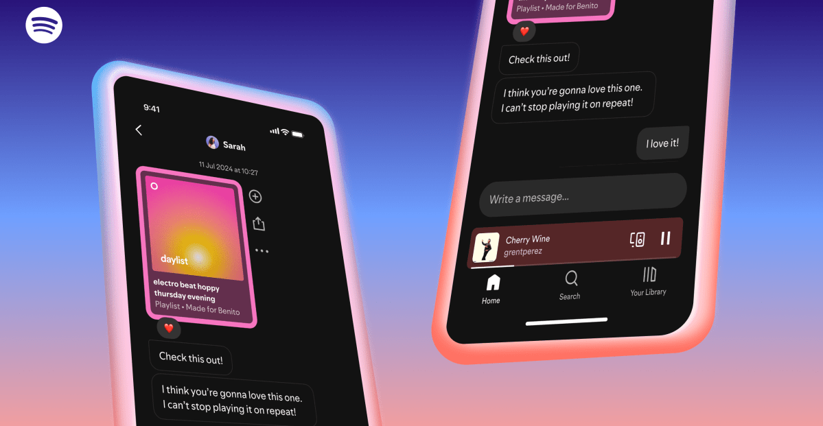 Spotify вводить функцію особистих повідомлень