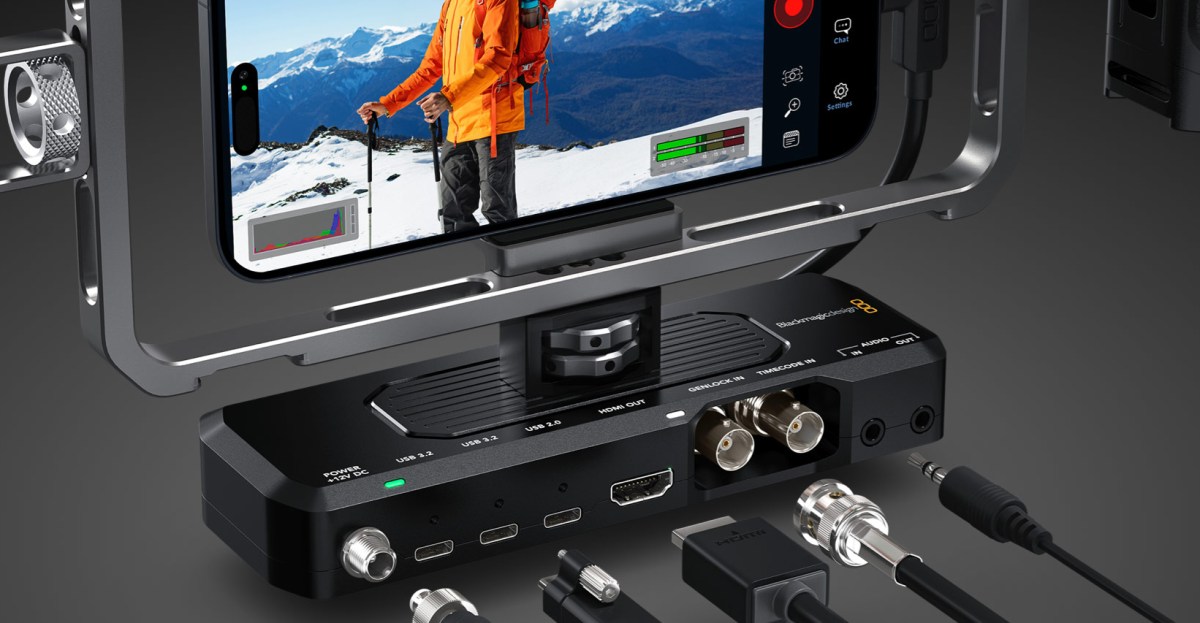Док станції Blackmagic сумісний з професійними можливостями зйомки нового iPhone