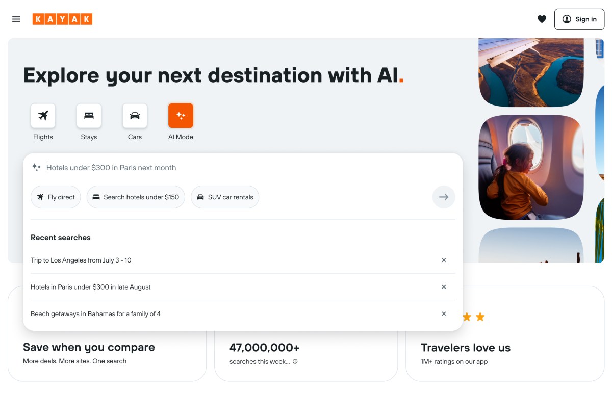 Каяк запускає "AI-режим": нове слово у плануванні подорожей, що змінить ваші уявлення про бронювання