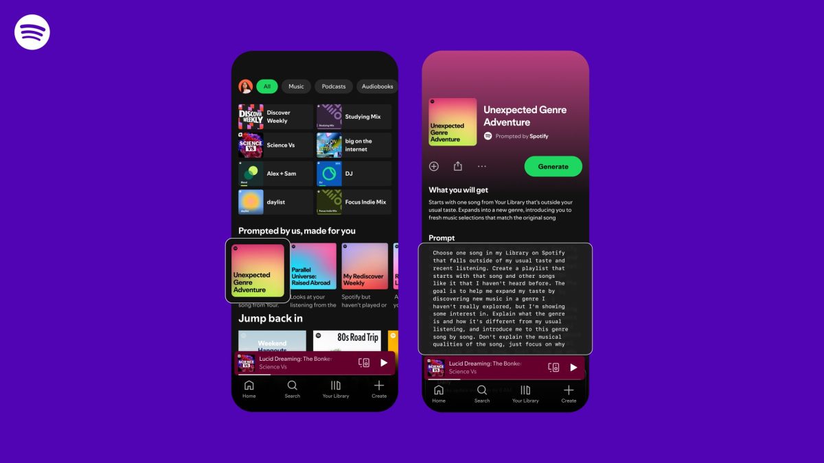 Spotify випробовує нові AI-спрямовані "Списки відтворення з підказками": як персоналізація змінює наше слухання музики